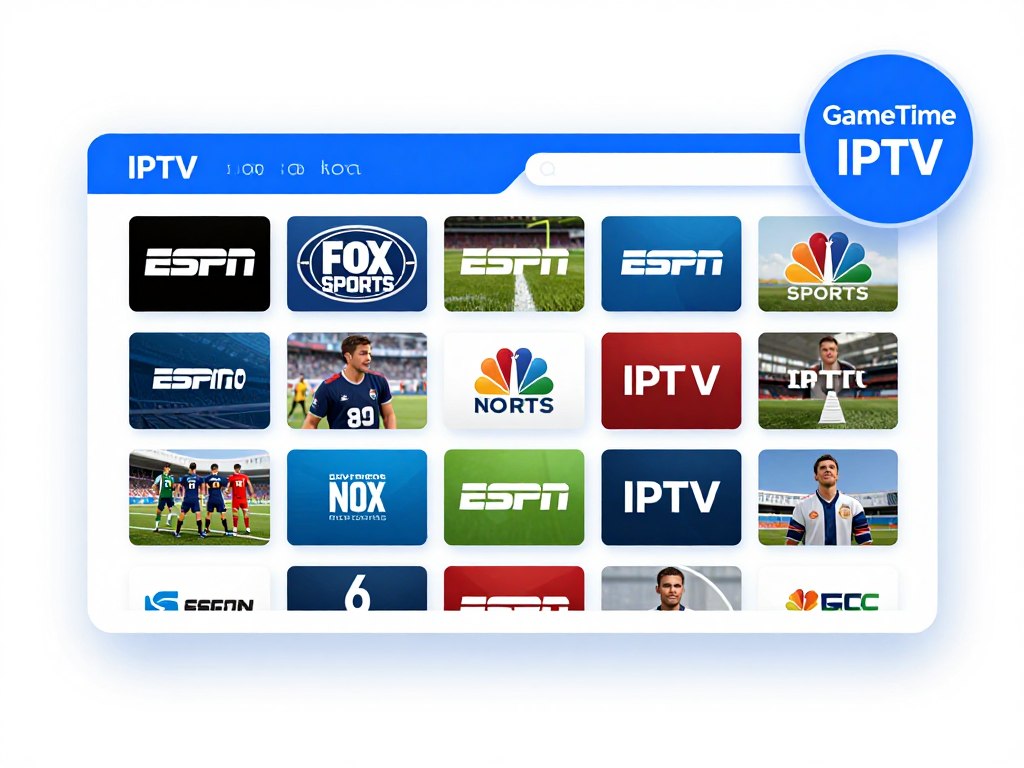 GameTime IPTV affordable sports streaming interface