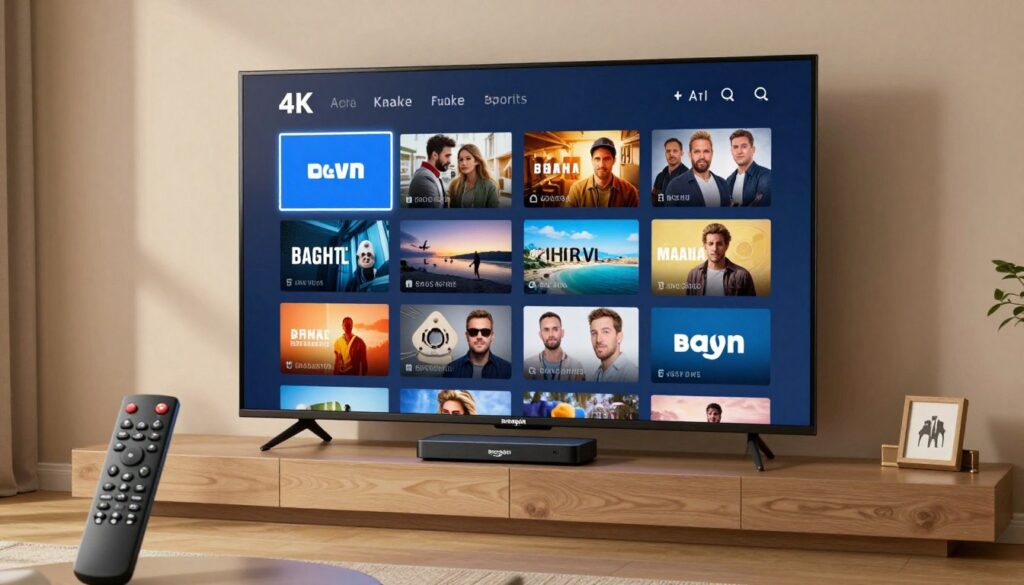 best iptv for firestick streaming interface on television screen