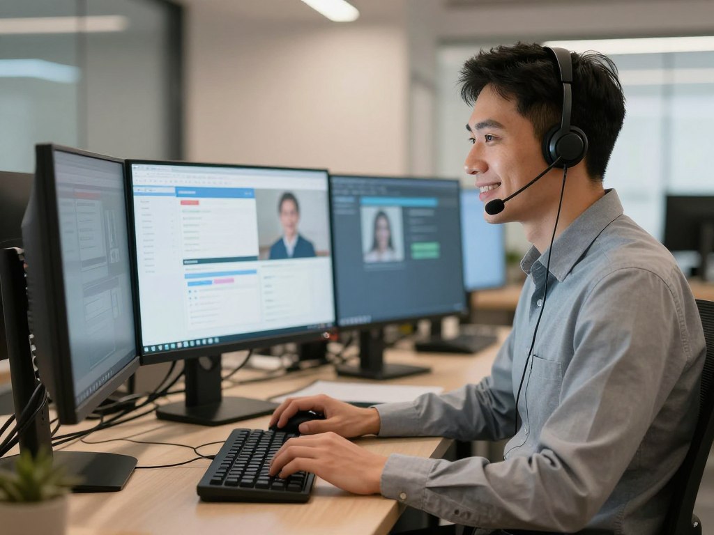 Customer support representative assisting with IPTV subscription questions via live chat