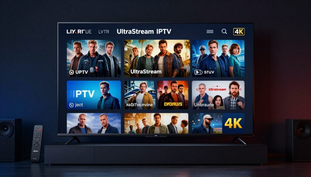 UltraStream IPTV 4K streaming quality demonstration on Firestick device
